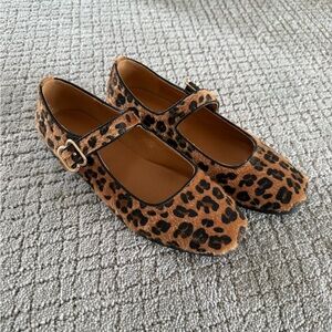 Leopard slip on shoes